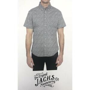 Jachs Mens Micro Floral Print Shirt Size M